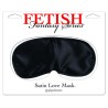 masque damour en satin noir