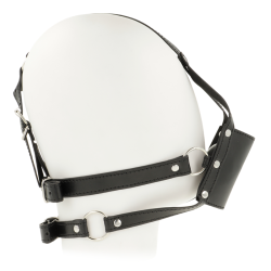 harnais de tête ohmama avec couvercle de museau ball gag