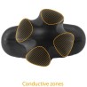 plug anal tartare quadripolar silicone noir