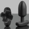 plug anal tartare quadripolar silicone noir