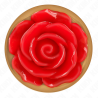 plug anal or rose avec rose rouge l