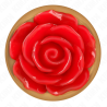 plug anal or rose avec rose rouge m