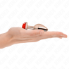 plug anal or rose avec rose rouge s
