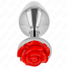 plug anal rose rouge taille l