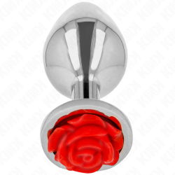 plug anal rose rouge taille s