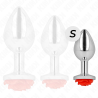 plug anal rose rouge taille s