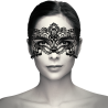 masque large en dentelle noire