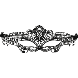masque fine dentelle noire