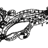 masque fine dentelle noire