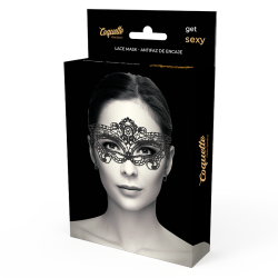 masque fine dentelle noire