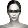 masque en dentelle noire avec ruban