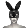 masque en cuir vegan avec oreilles de lapin