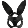 masque en cuir vegan avec oreilles de lapin