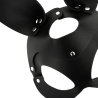 masque en cuir vegan avec oreilles de lapin