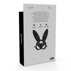 masque en cuir vegan avec oreilles de lapin
