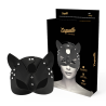 masque en cuir vegan avec oreilles de chat