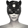 masque en cuir vegan avec oreilles de chat
