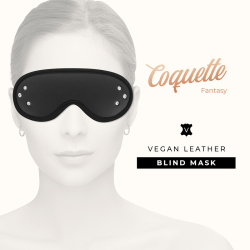 masque fantasy en cuir végan avec doublure en néoprène