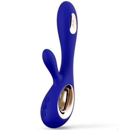 soraya wave vibrateur rabbit bleu nuit