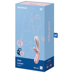 vibrateur hot lover rose & beige
