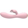 vibrateur magic stick avec lapin - rose clair