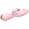 vibrateur magic stick avec lapin - rose clair