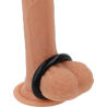 anneau pénis super flexible et résistant 4,5cm noir