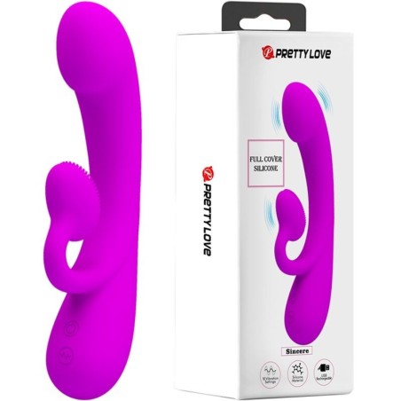 vibrateur sincère et ondes stimulantes clitoridiennes silicone violet