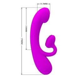 vibrateur sincère et ondes stimulantes clitoridiennes silicone violet