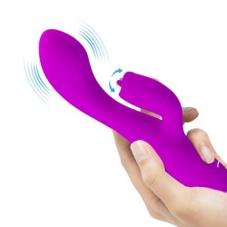 vibrateur lapin rechargeable gloria imperméable violet
