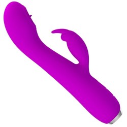 vibrateur rechargeable rachel avec ondes stimulantes violet