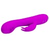 vibrateur rechargeable rachel avec ondes stimulantes violet