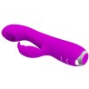 vibrateur rechargeable rachel avec ondes stimulantes violet