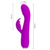 vibrateur rechargeable rachel avec ondes stimulantes violet