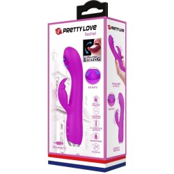 vibrateur rechargeable rachel avec ondes stimulantes violet