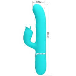 vibrateur lapin à lécher vert aqua