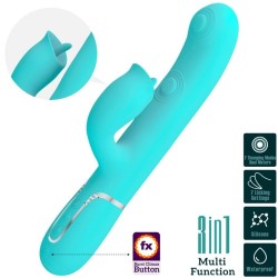 vibrateur lapin à lécher vert aqua
