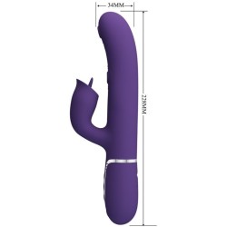 vibrateur lapin à lécher violet