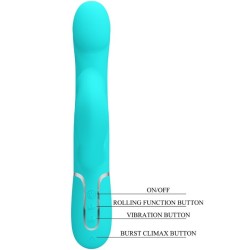 perles vibrateur lapin vert aqua