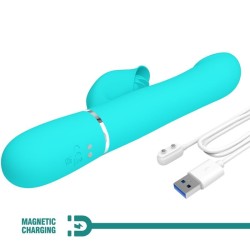 perles vibrateur lapin vert aqua