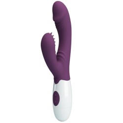 andre vibrateur rabbit & stimulateur de point g violet