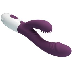 andre vibrateur rabbit & stimulateur de point g violet