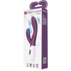 andre vibrateur rabbit & stimulateur de point g violet
