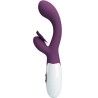 butterfly kiss vibrateur rabbit et stimulateur de point g violet