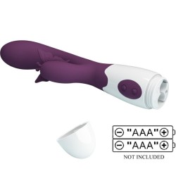 butterfly kiss vibrateur rabbit et stimulateur de point g violet