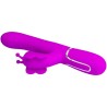 vibrateur multifonction lapin 4 en 1 papillon fuchsia