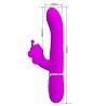 vibrateur multifonction lapin 4 en 1 papillon fuchsia