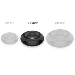 anneau pénis super flexible et résistant 4,5cm noir