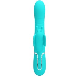 vibrateur multifonction lapin 4 en 1 papillon aqua vert