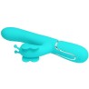 vibrateur multifonction lapin 4 en 1 papillon aqua vert